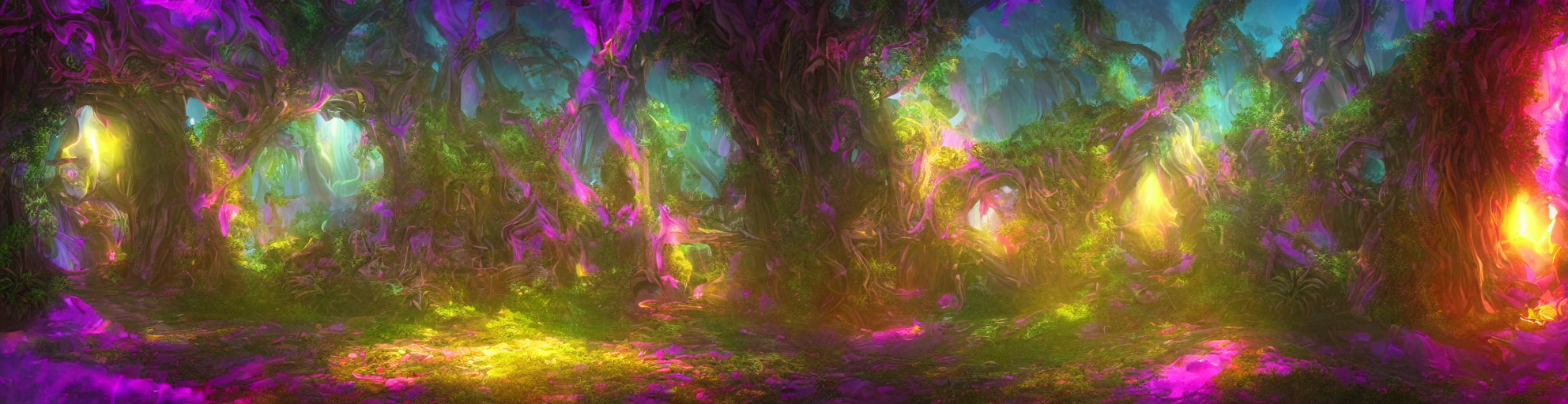 Fantasy World Portal By Lisa Frank Dramatic Lighting, Cinema...