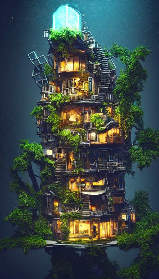A Beautiful Very Detailed Render Of Tiny Home Nature Archite...