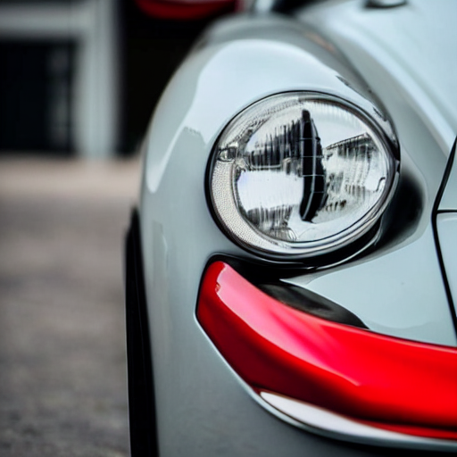 Closeup Photo Of A Porsche 9 1 1