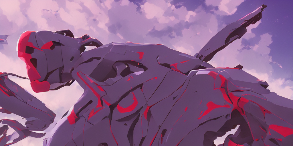 Concept Art Of Evangelion, Stylized, Highly Detailed, Enviro... — Stable Diffusion AI Prompt: concept art of evangelion, stylized, highly detailed, environmental light, cinem...