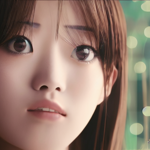 Luxury Advertisement. Close - Up, Very Closeup J - Pop Idol...