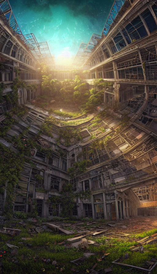 A Beautiful Hyperdetailed Render Of Urbex Fertile Land Build...