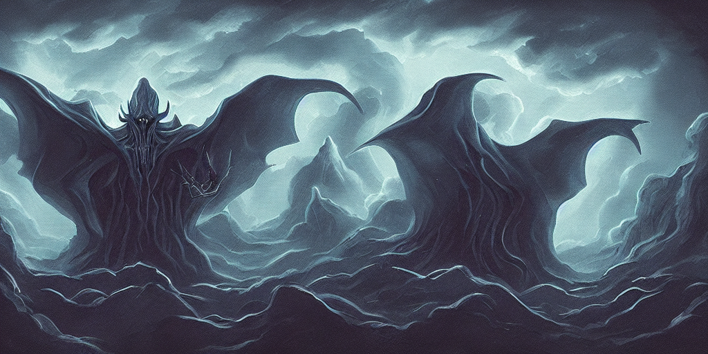 An Evil Monster Arising From The Void, Ethereal, Fantasy Cre...