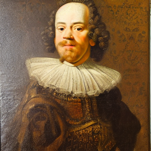 Portrait Of Aristocratic Man From 1 7 Th Century, Baroque, I...