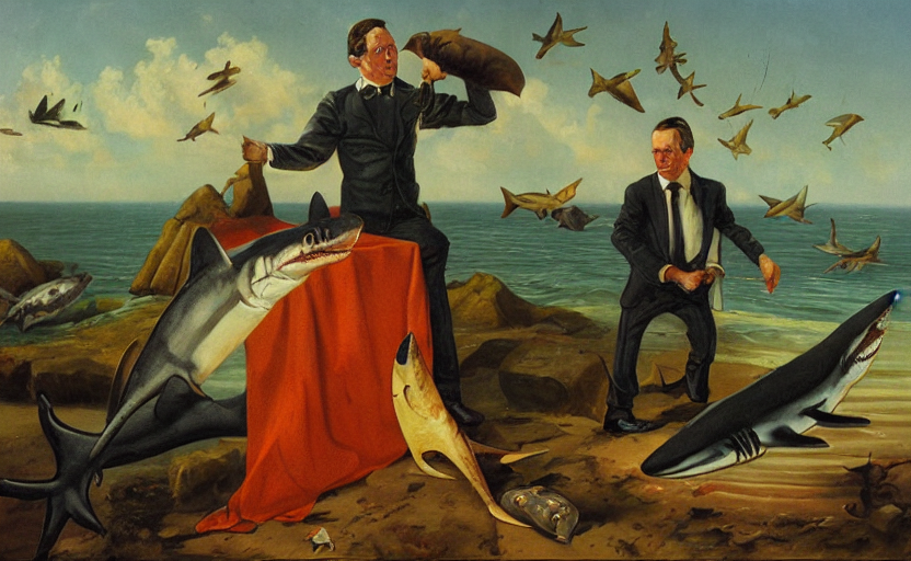 Oil Painting By John Singk Copley Of Watson And The Shark.