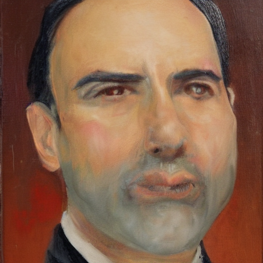 A Portrait Painting Of Domingo Demato