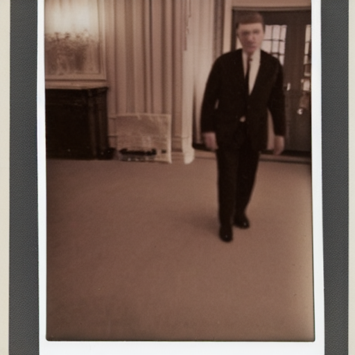Old Polaroid Picture Of The Devil In The White House, Influe...