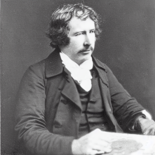 Daguerreotype Of Louis Daguerre Inventing The Daguerreotype.