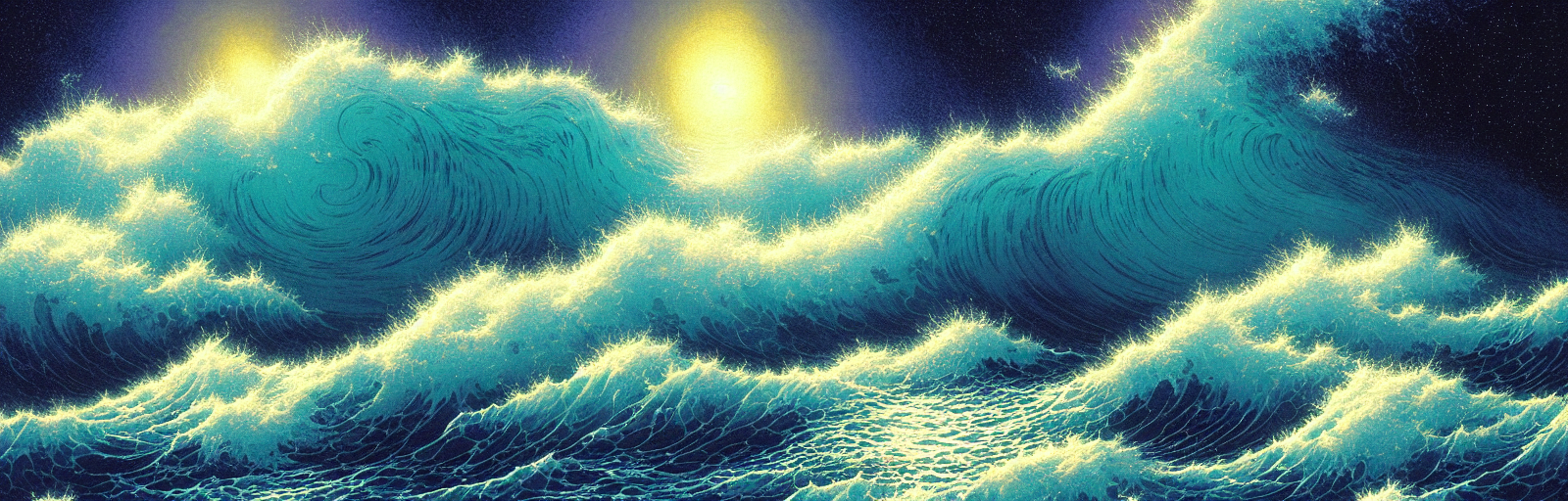 Exuberant Large Cresting Waves, Maximum Waves, Masterpiece,...