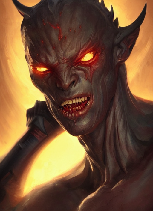 Handsome Demon, Highly Detailed, Digital Painting, Trending...