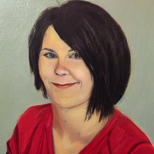 A Portrait Painting Of Krissy Standford