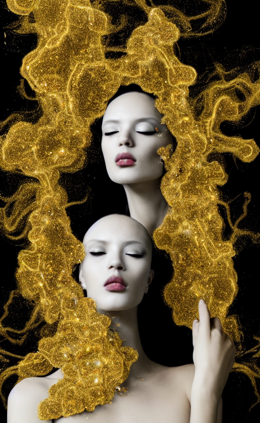 Abstract Head Shot Intricate Portrait Of The Beautiful Super...