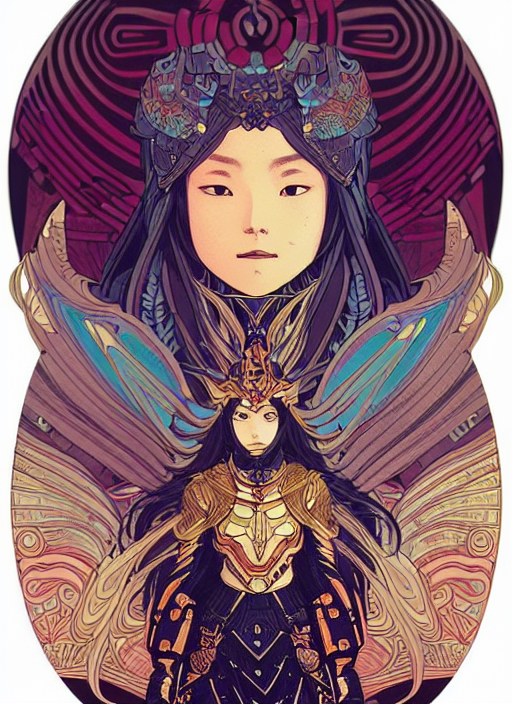 Victo Ngai Valkyrie Lenneth Sticker Decal Design, Highly Det...