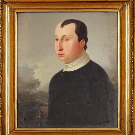 A Portrait Painting Of Augustus Vadeboncoeur