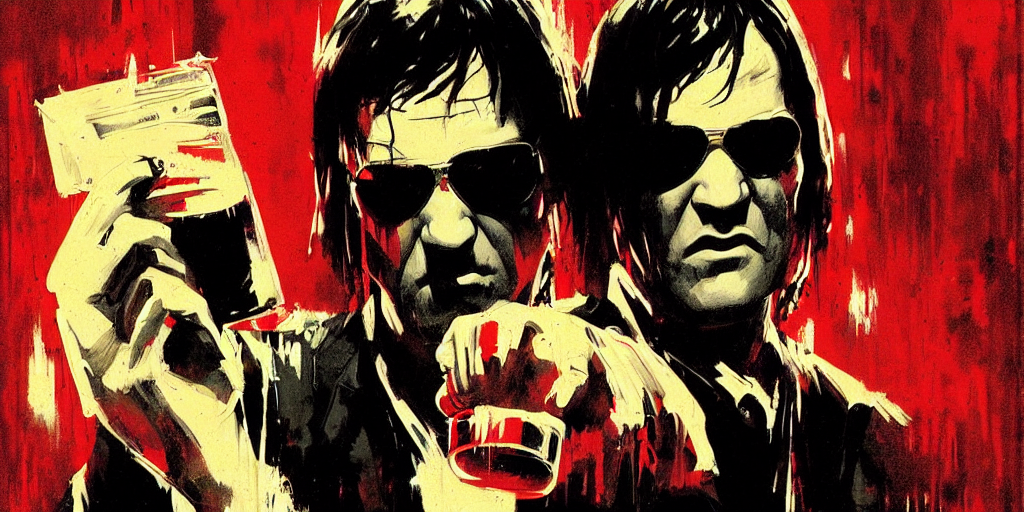 Pulp Fiction 1 9 9 4 Quentin Tarantino Splash Art Graphic...