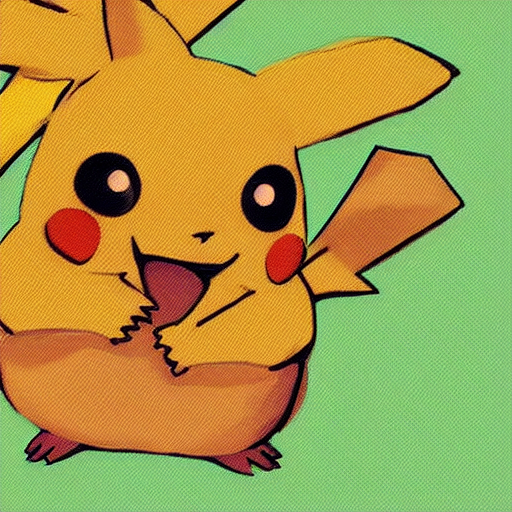 A Pikachu That Is Super Fat, Plus Sized, Chubby, Large, Cute...