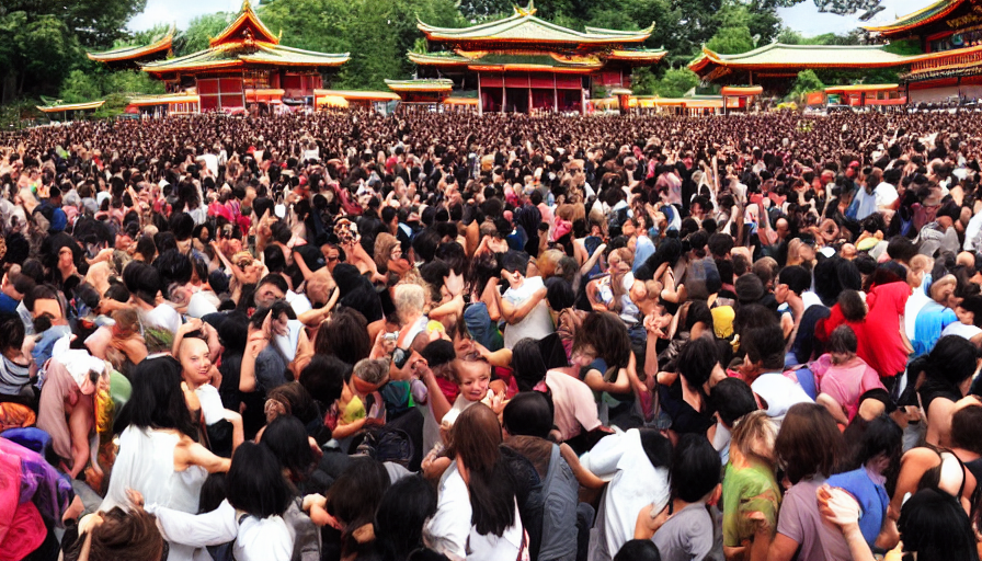 Moshpit At The Buddhist Temple