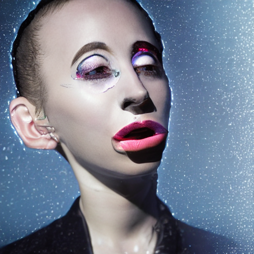 A Close Up Of A Person Wearing A Black Jacket, A Hologram By...