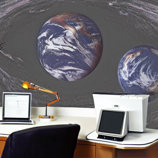 On The Copying Machine There Are Several Planets Earth, On T...
