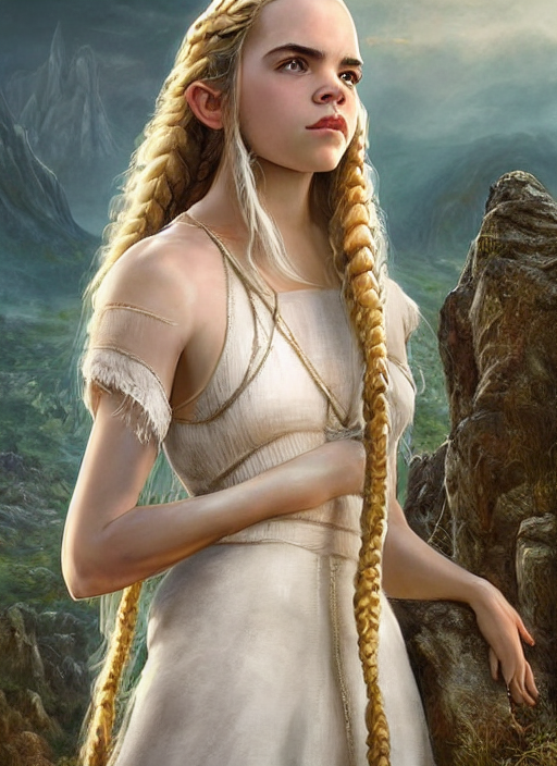 Ivory Skin Anya Taylor - Joy Emma Watson, Symmetrical Front...