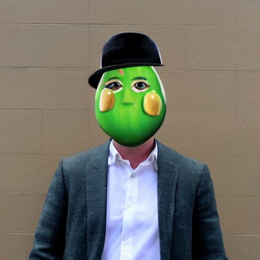 Photo Of A Man Dressed As An Avocado