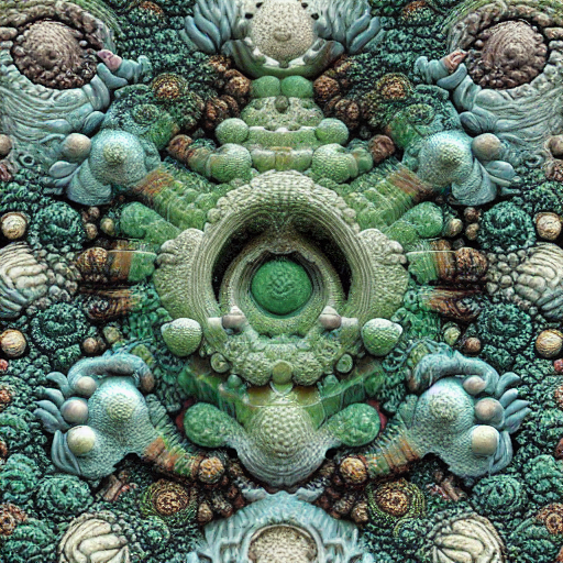 Dramatically Lit, Complex, Layered, Intricate Detailed Fract...