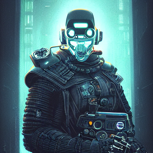 Dark Digital Concept Portrait Cyberpunk Noir Space Pirate, L... — Stable Diffusion AI Prompt: dark digital concept portrait cyberpunk noir space pirate, legendary thief, epic...