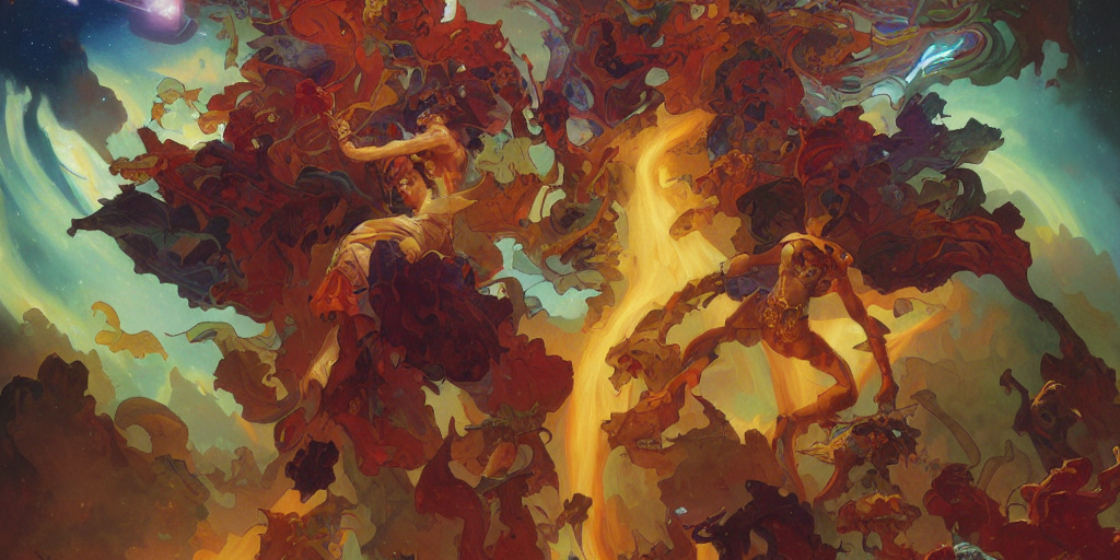 Nebula Explosion, Multicolor Color Scheme, By Jesper Ejsing...