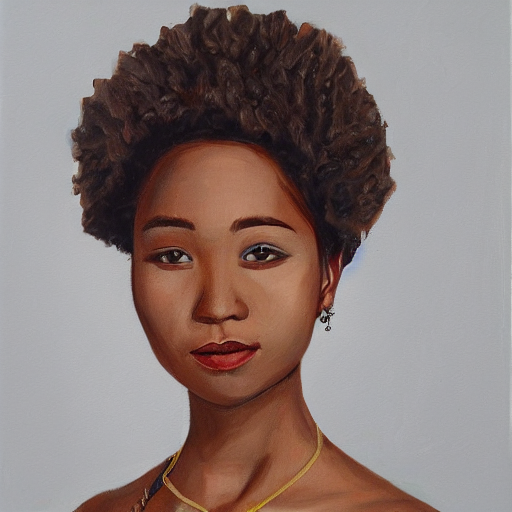 A Portrait Painting Of Tiara Valyo