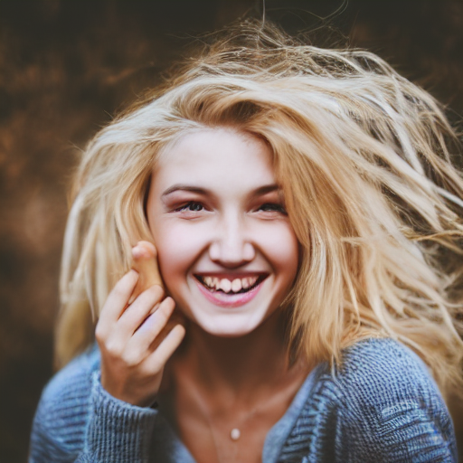 Photography Of A Happy Blonde Girl