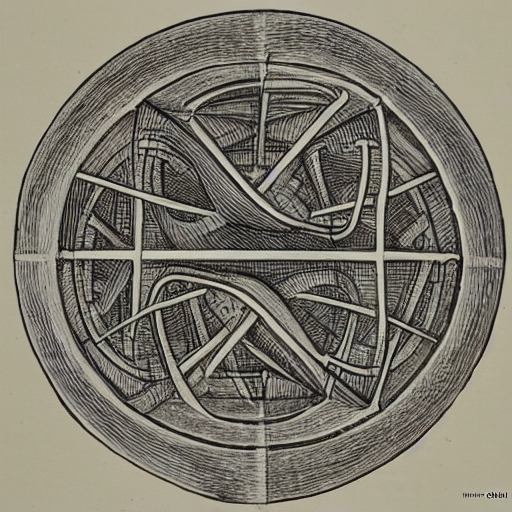 An Archaeocyatha Drawn By M. C. Escher. Centered.