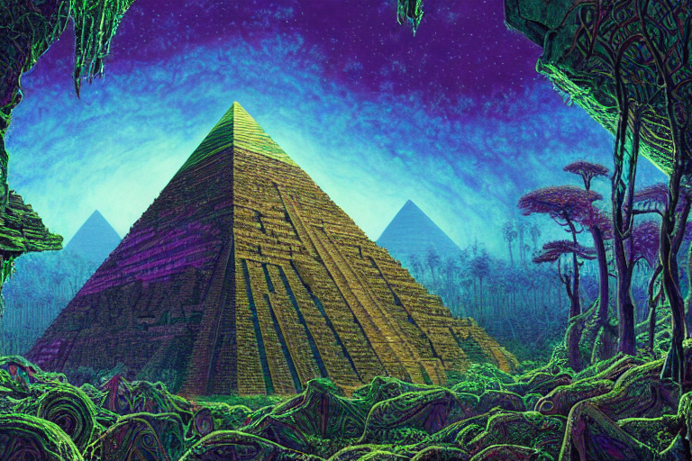 A Beautiful And Highly Detailed Digital Painting Of An Alien...