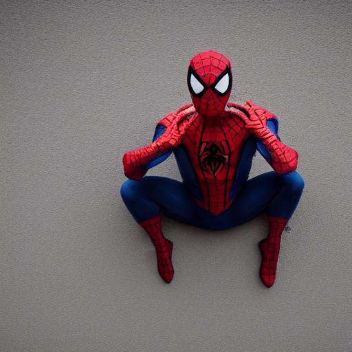 Spiderman Stuck In A Web