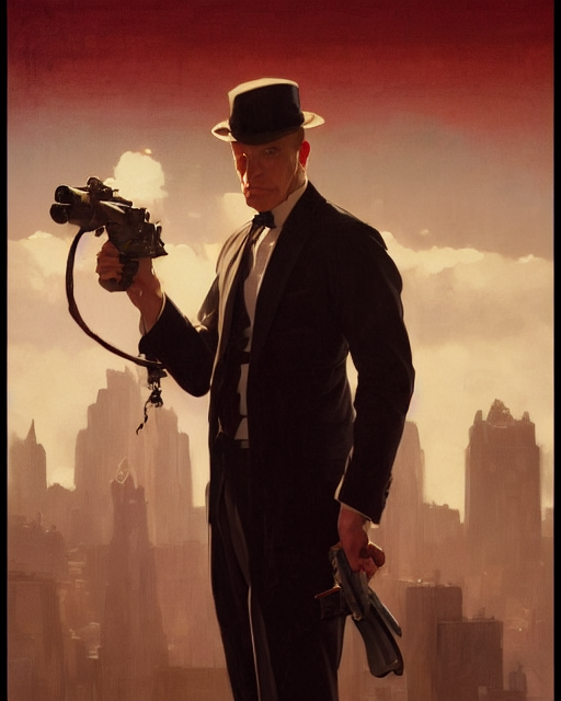 Movie Still Of Leyendecker Hitman, Octane Render, Highly Det...