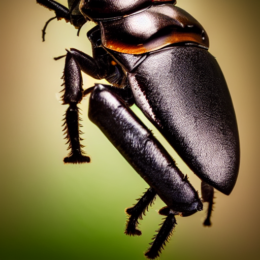 Well - Lit, Depth Of Field Photo Of A Rhinoceros Beetle Hyb...