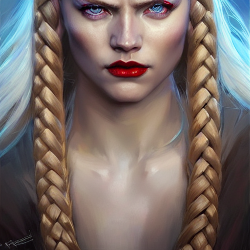 Artistic Portrait Of A Confident And Severe Looking Northern...