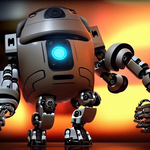 A Elaborate Robot Coding, On Screen Old Video Game Shown, Ro... — Stable Diffusion AI Prompt: a elaborate robot coding, on screen old video game shown, robot hold a controlle...