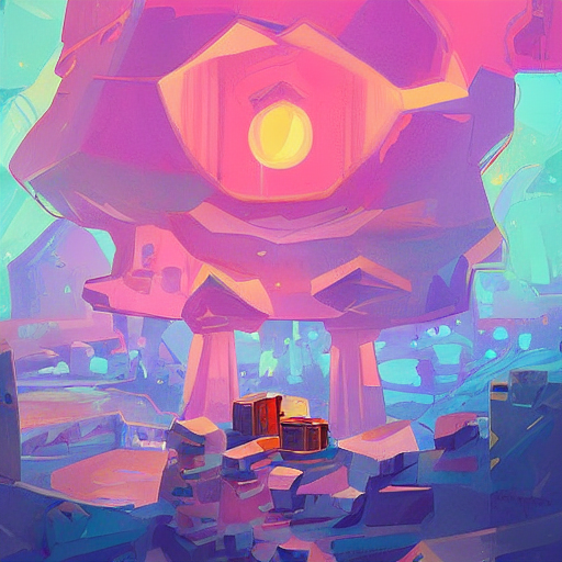 A Painterly Stylized Crystal By James Gilleard