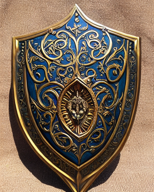 Elven Bronze Shield Of The Highest Quality, Relic, Artifact,...