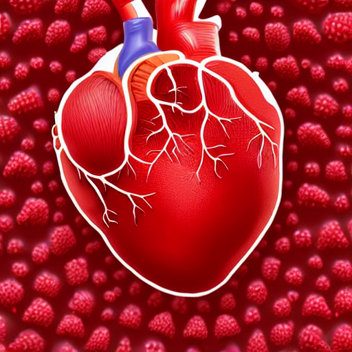 An Anatomically Correct Human Heart Textured Like A Raspberr...