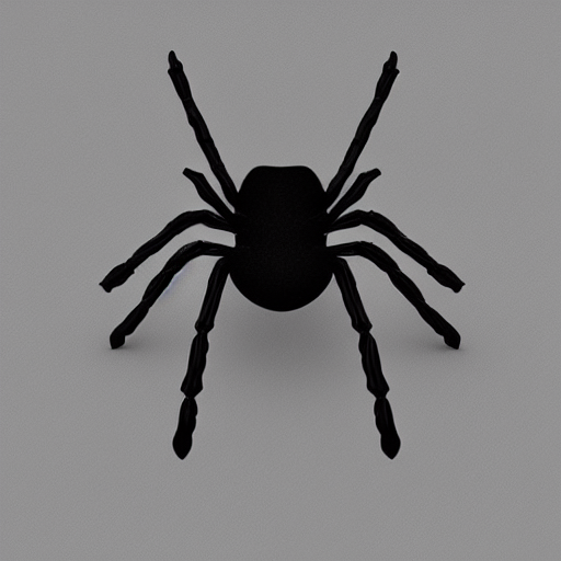 3 D Render Of A Spider Wearing A Hat Playing A Guitar