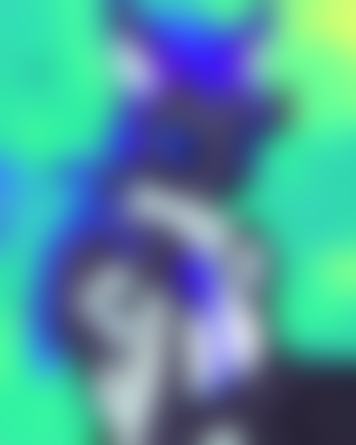 Blue Black - Catbat Blue Black Cat Bat Fursona , St...