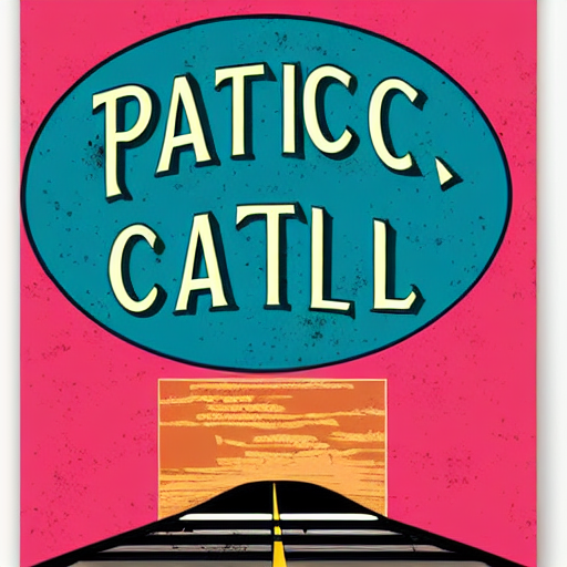 Vintage Poster Of Pacific Coast Highway, California, Vector... — Stable Diffusion AI Prompt: vintage poster of pacific coast highway, california, vector art, digital art, vi...