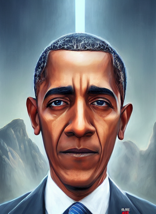 Symmetry Combination Of Osama Bin Laden And Barrack Obama, P...