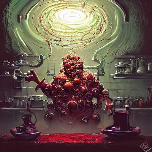 Yog Sothoth Chef In A Kitchen, By Josan Gonzalez Splash Art...
