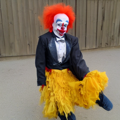 A Too Friendly Clown — Stable Diffusion AI Prompt: a too friendly clown
