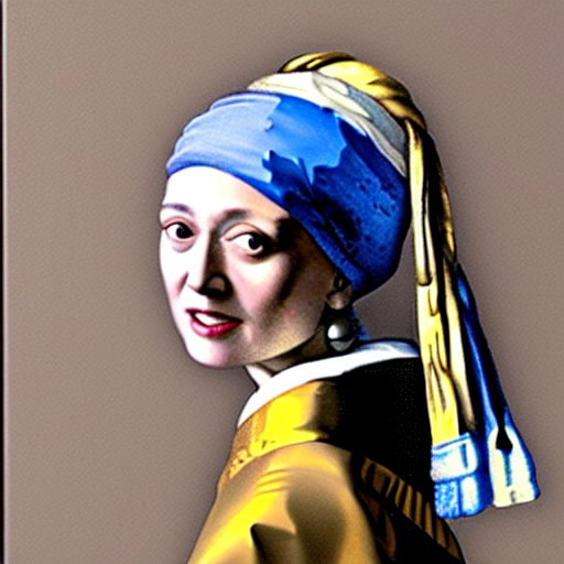 Sheryl Sandberg With Pearl Earring Painted By Vermeer