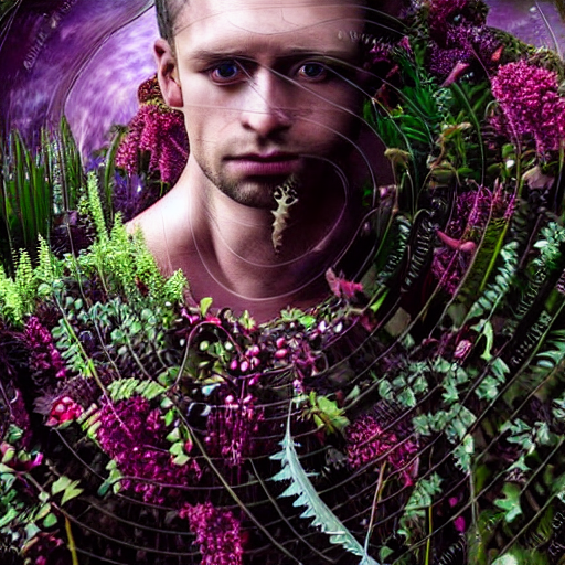 A Male Knight, Stern Face, Clear Eyes, Shining Armour Made O...