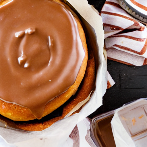Delicious Peanut Butter Donut With Glazing