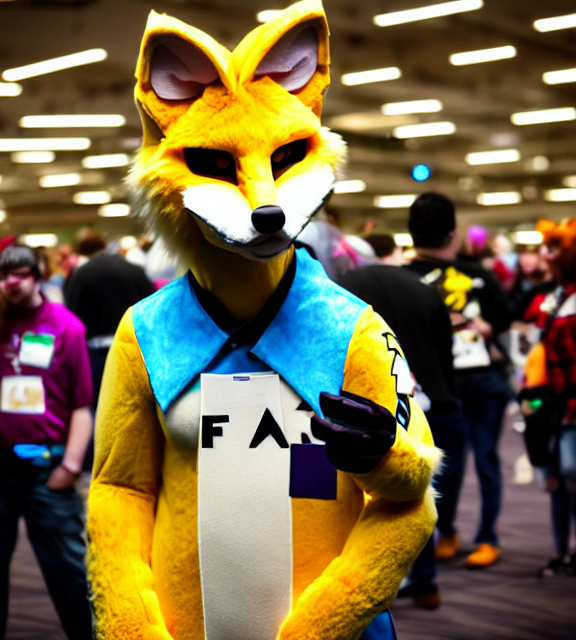 Lemonbrat Studios Fox Fursuit, Fursuiter, Candid Photo Of A... — Stable Diffusion AI Prompt: lemonbrat studios fox fursuit, fursuiter, candid photo of a fursuiter taken in t...